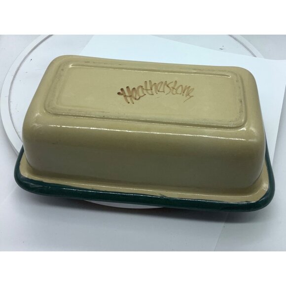 Vtg Handcrafted Hearthstone Ceramic Stoneware Bread Loaf Pan Birdhouse Design - Picture 4 of 7